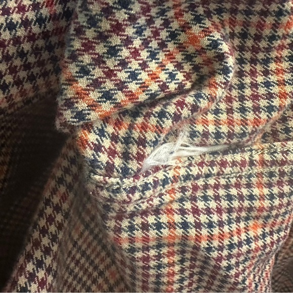 Eddie Bauer Men's Tall 3XL Flannel Multicolor Houndstooth Checked Long Sleeve - Picture 16 of 16